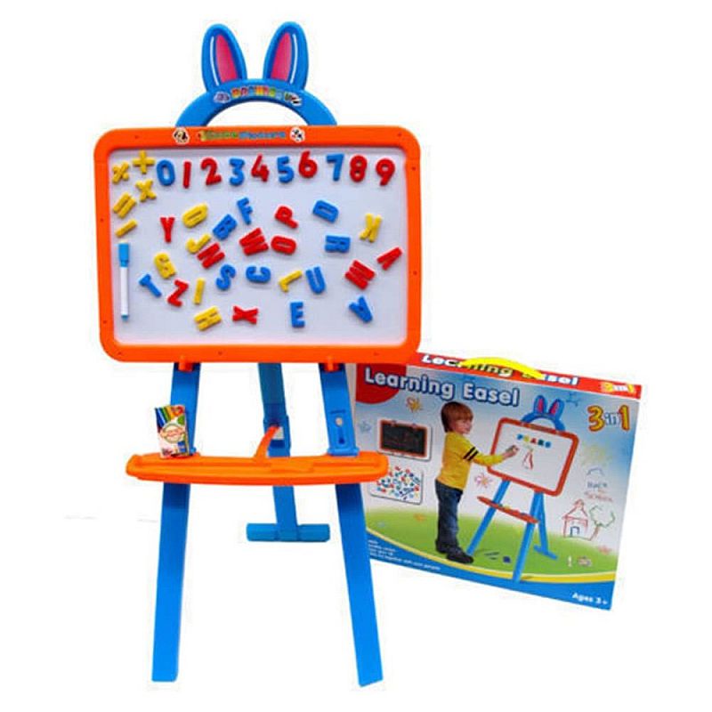 Tomindo papan tulis anak - LEARNING EASEL 3 in 1 (3655)
