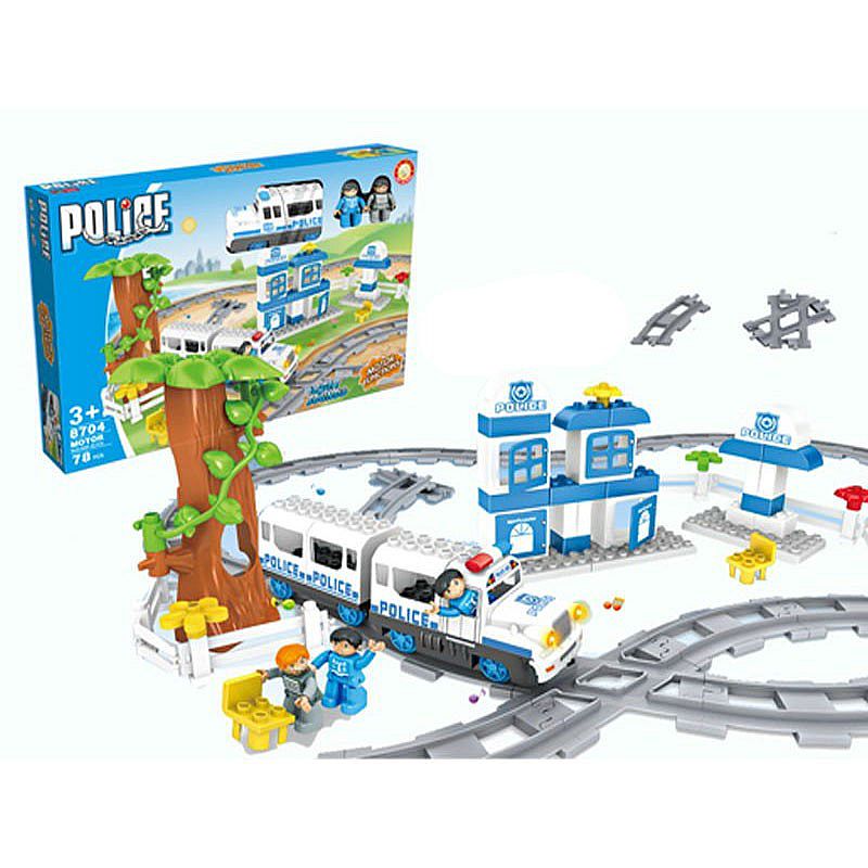 Tomindo POLICE BLOCKS 8704 - mainan balok susun lego blocks