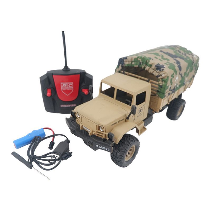 Tomindo RC Military Truck Truk Bak Tutup - COKLAT - remote control mobil mobilan
