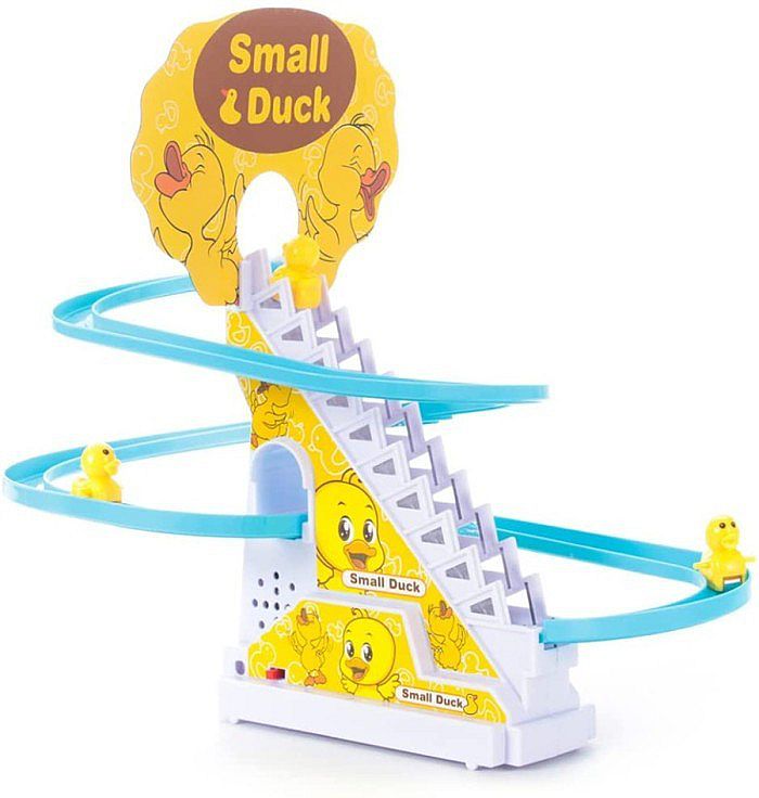 Tomindo Small Duck Track Mainan Anak Track Tangga Seluncur Bebek Kuning