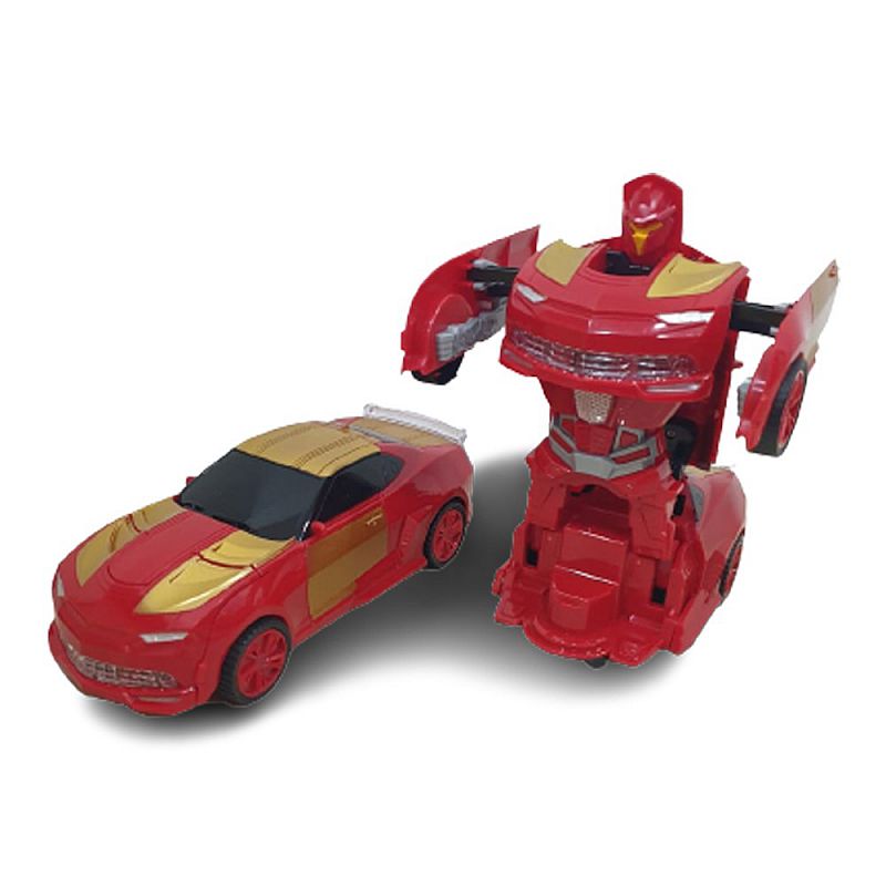 Tomindo Mainan Anak RC Remote Control Mobil Jadi Robot Ironman Remot kontrol