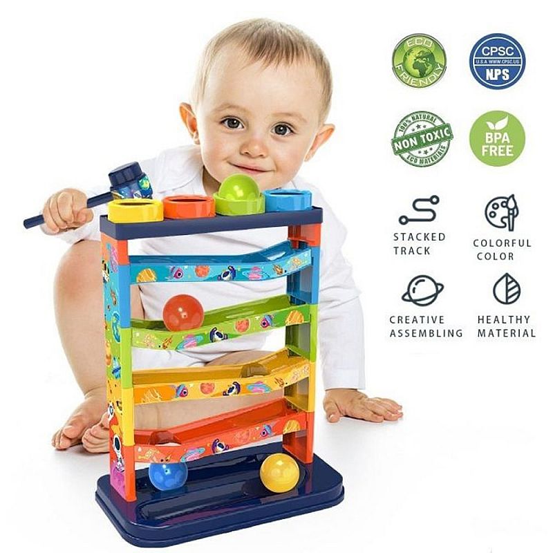 Tomindo Mainan Anak Pound Ball Bola Seluncur