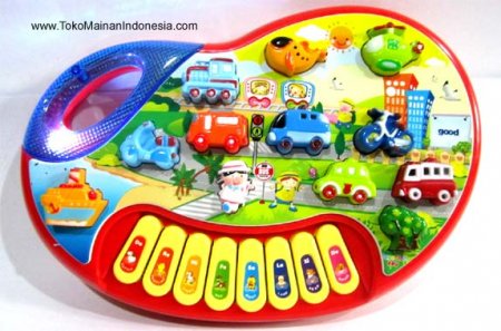 Tomindo City Traffic Piano CY-6011B - mainan musik piano