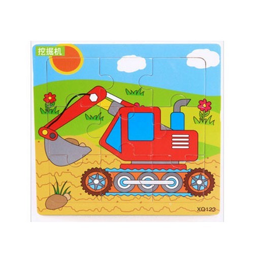 Tomindo Puzzle Kayu Transport - Excavator