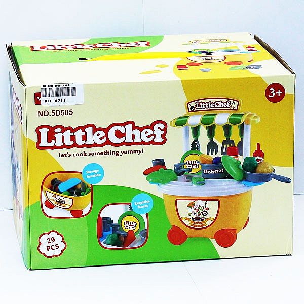 Tomindo Little Chef Kitchen Trolley 5D505 - mainan masak masakan