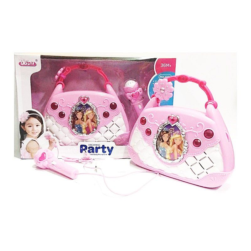 Tomindo Dreaming Party Music Handbag Microphone 1706 - mainan musik
