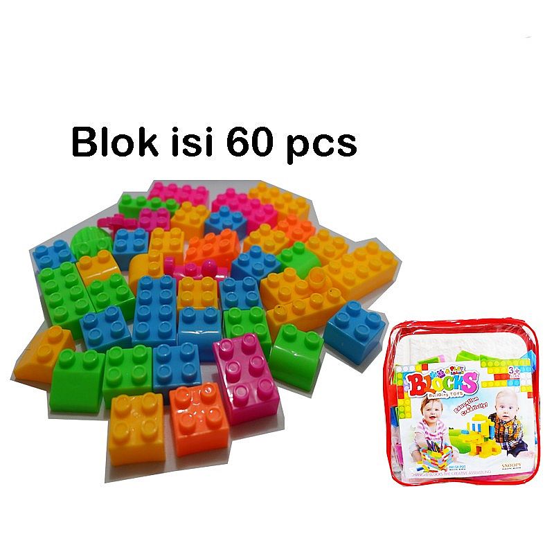 Tomindo Blok isi 60 pcs - WD868-21 - lego blocks block mainan blok susun