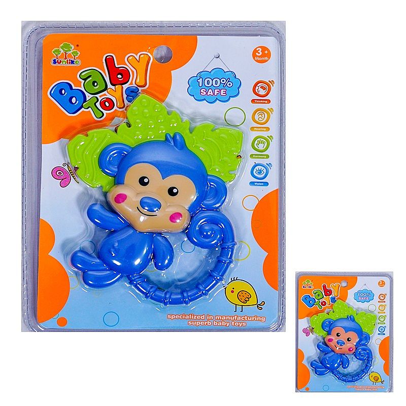 Tomindo Monkey Teether (mainan gigitan bayi) SL84801-21 - mainan bayi