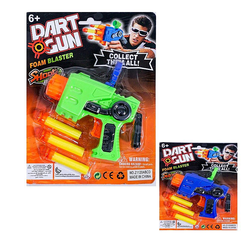 Tomindo Dart Gun Soft Blaster Z1120ABCD - nerf gun tembak tembakan