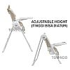 Tomindo Deluxe High Chair HIJAU - kursi makan bayi - kursi makan anak