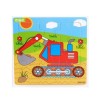 Puzzle Kayu Transport - Excavator